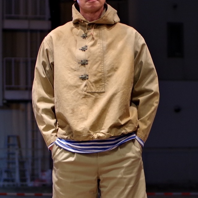 1940s US NAVY N-2 Deck Rain Parka with Hook / USN デッキ レイン