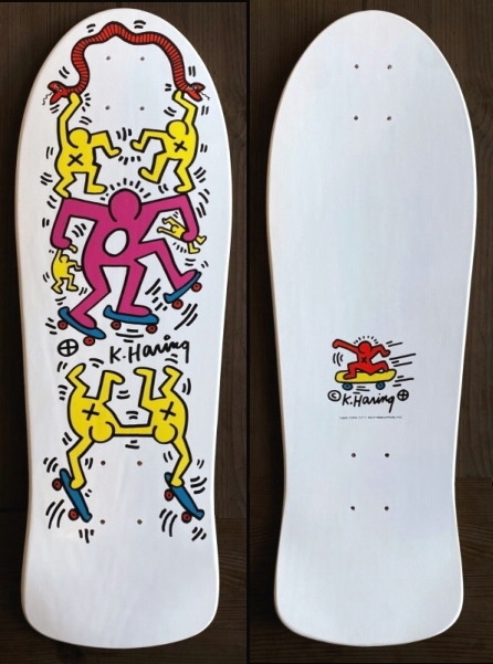 キース・ヘリングのスケートボード・デッキ「Skateboarding」（1988
