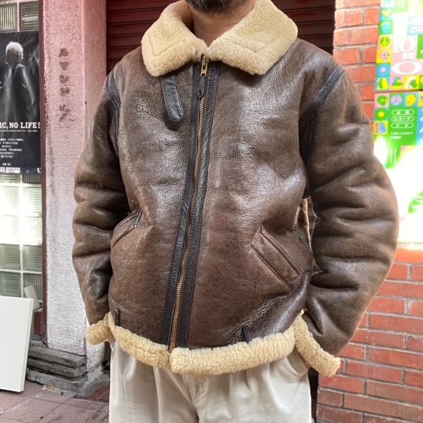 USA製 GOLDEN BEAR ムートン フライト ジャケット 44 B-3タイプ ボア