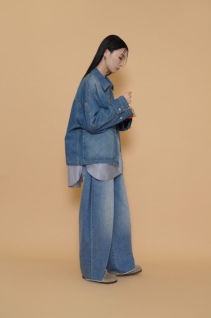 7下～8中 CYAN TOKYO シアントーキョー BIGポケットデニムZIPブルゾン