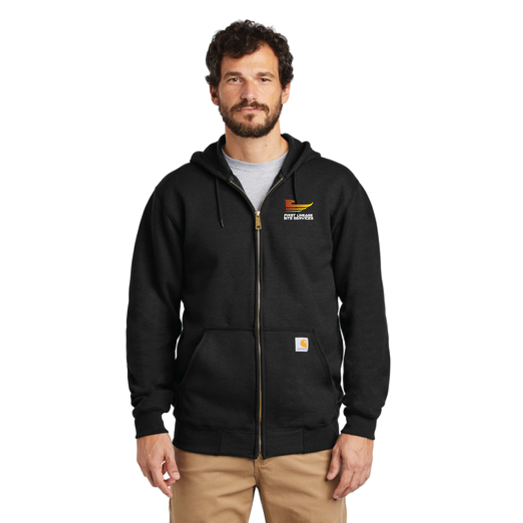 Carhartt Midweight Hooded Zip-Front Sweatshirt | CTK122