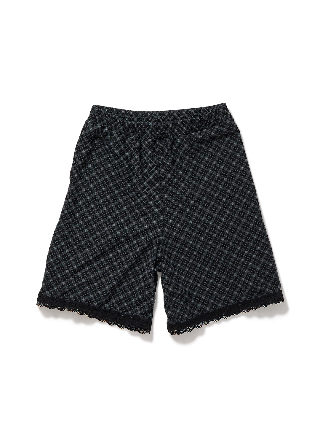 Lace-trim Loose Slip Shorts/Black｜PERVERZE | パーバーズの公式