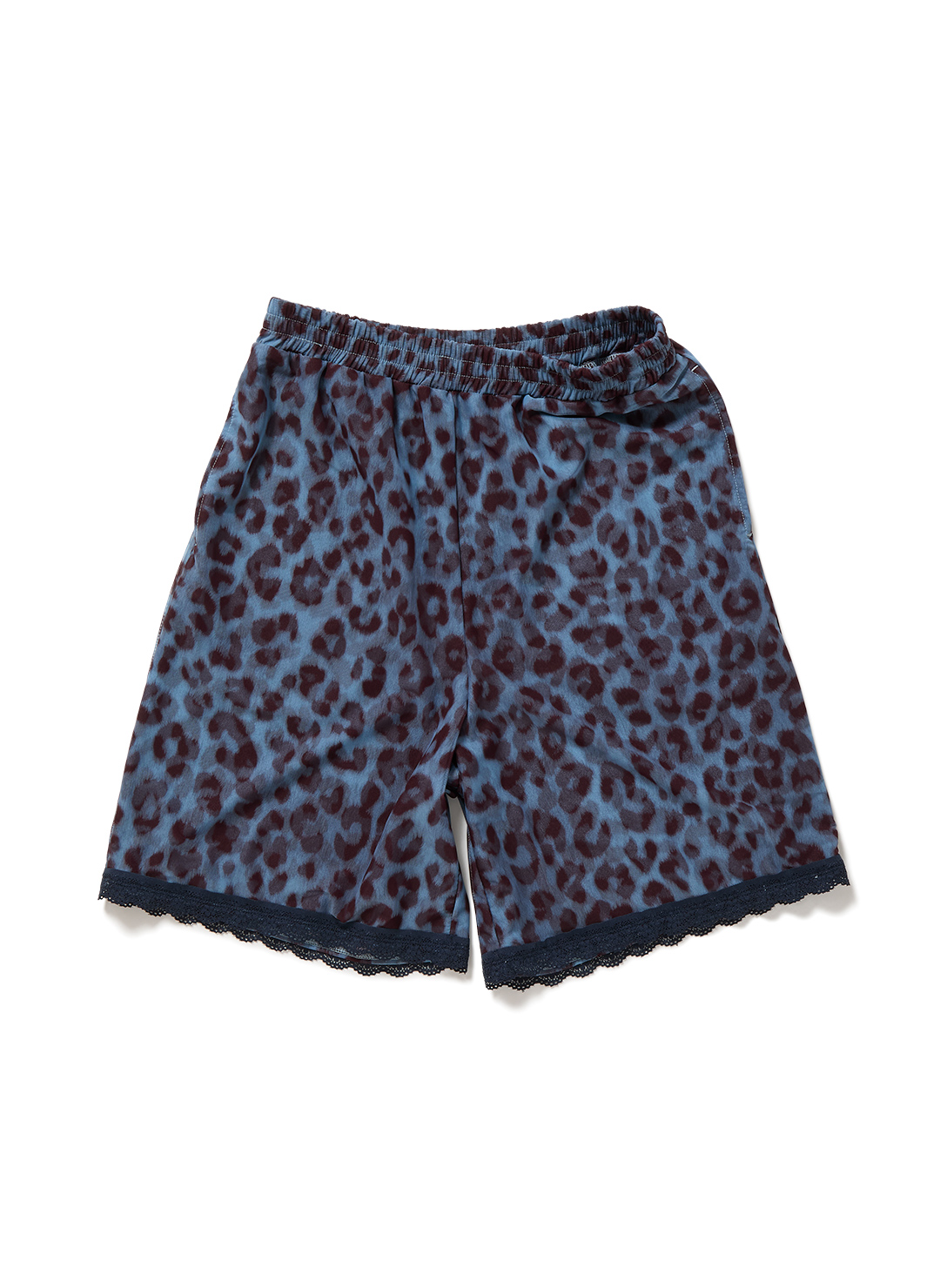 Lace-trim Loose Slip Shorts/Black｜PERVERZE | パーバーズの公式