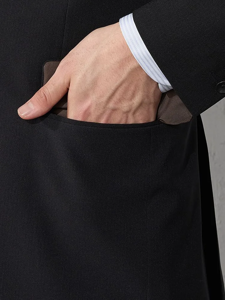 上下洗える/高通気】WEB限定スーツ 4WAYストレッチ ストライプ