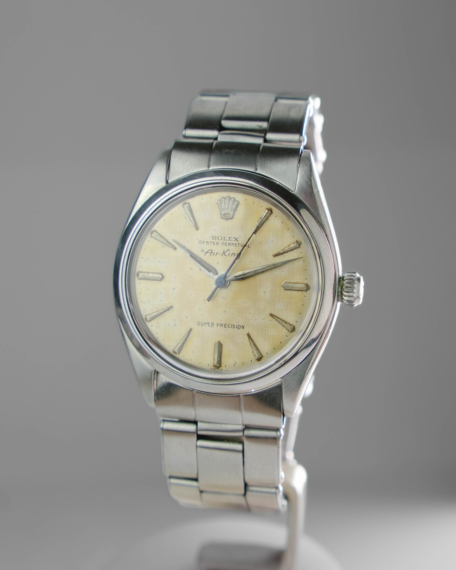 Rolex Air king ref 5500 linen dial from 1962 – Perpetual Watch