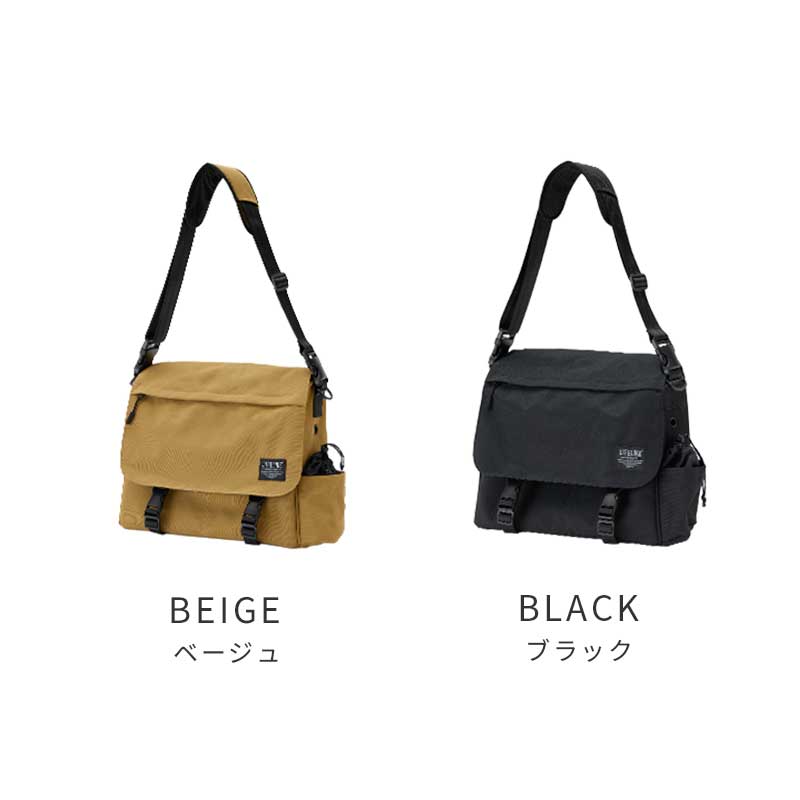 メッセンジャースリング ブラック/ベージュ（ブラック）(ブラック