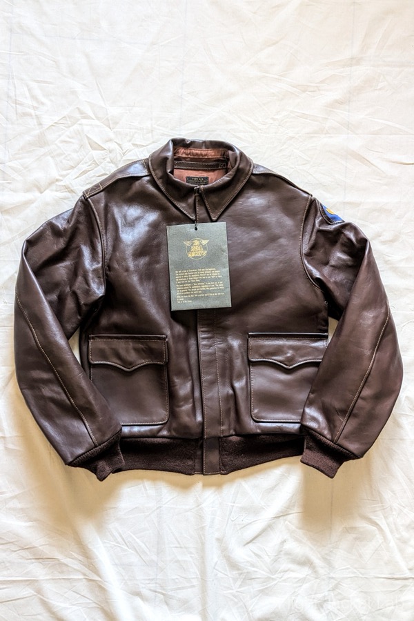 The REAL McCOY'S】 A-2 Leather Air Force Mark Flight Jacket 1993s