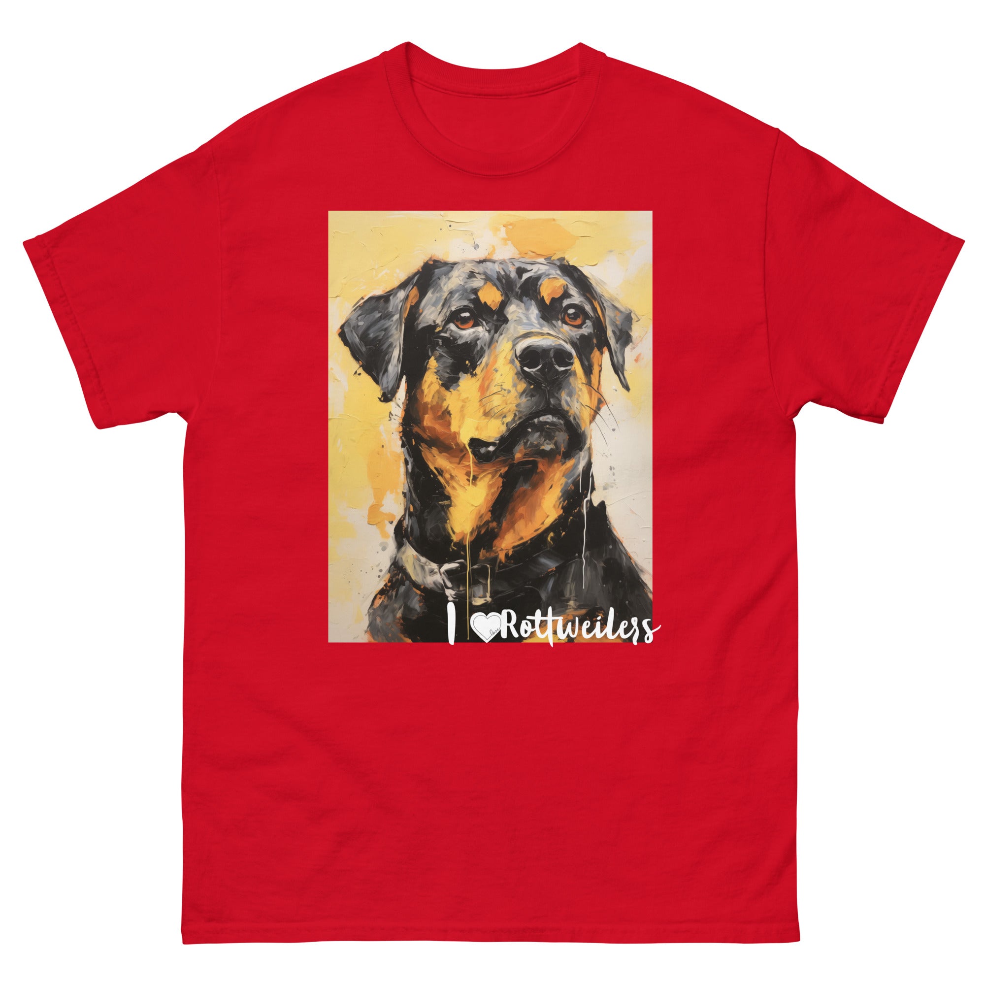 Men's classic tee - I ❤ DOGS - Rottweiler - PetDreamland