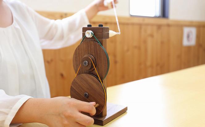 糸紡ぎ機 1台 bolly木工房 木材 工芸品 糸車 紡ぎ車 （岡山県赤磐市