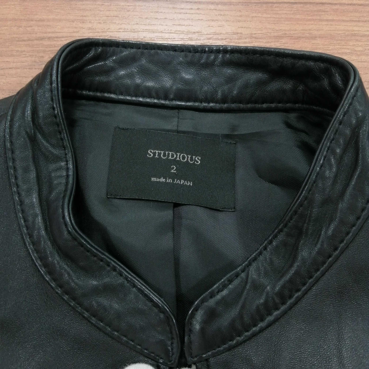 STUDIOUS レザージャケット 羊革 サイズ3 ブラック studious