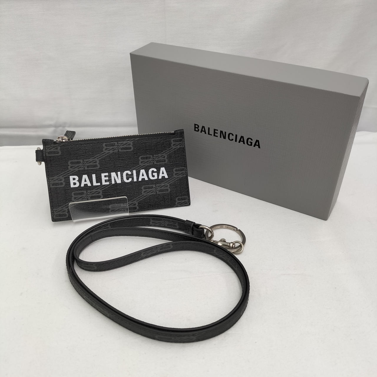 バレンシアガ(BALENCIAGA)|レザー コイン&カードケース ネック