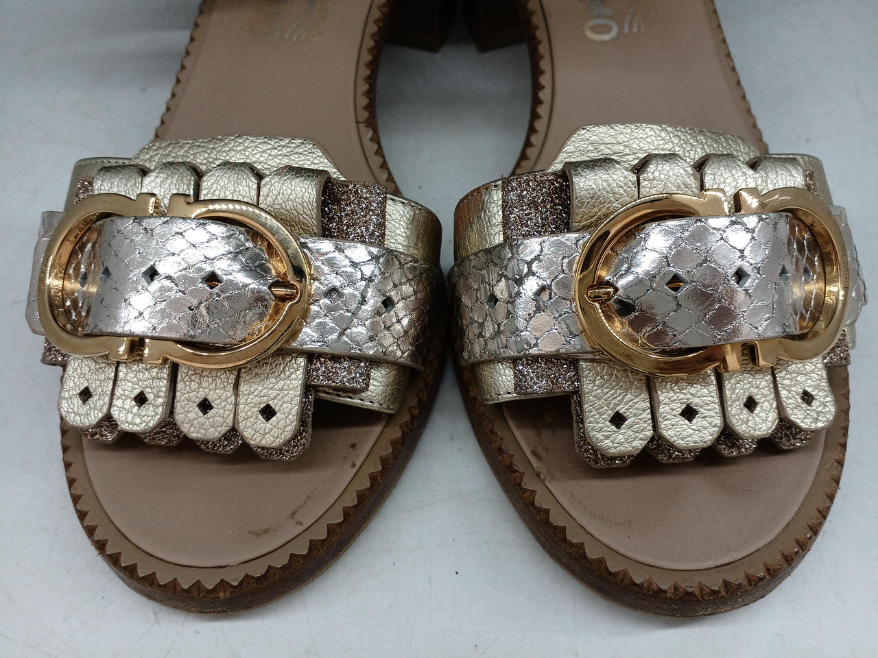 SALVATORE FERRAGAMO|フェラガモ サンダル ガンチーニ 25.5cm|【ハード