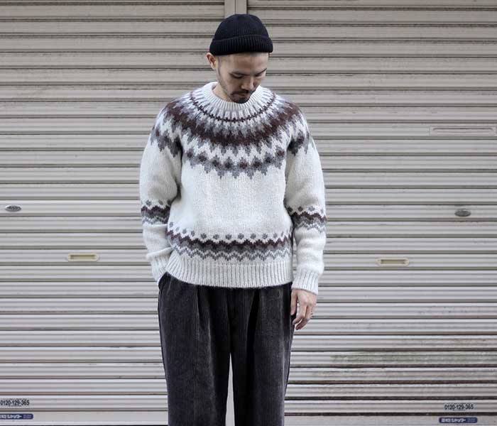 BATONER,モヘアノルディックセーター。今年の冬にも彩りを。 | andPheb