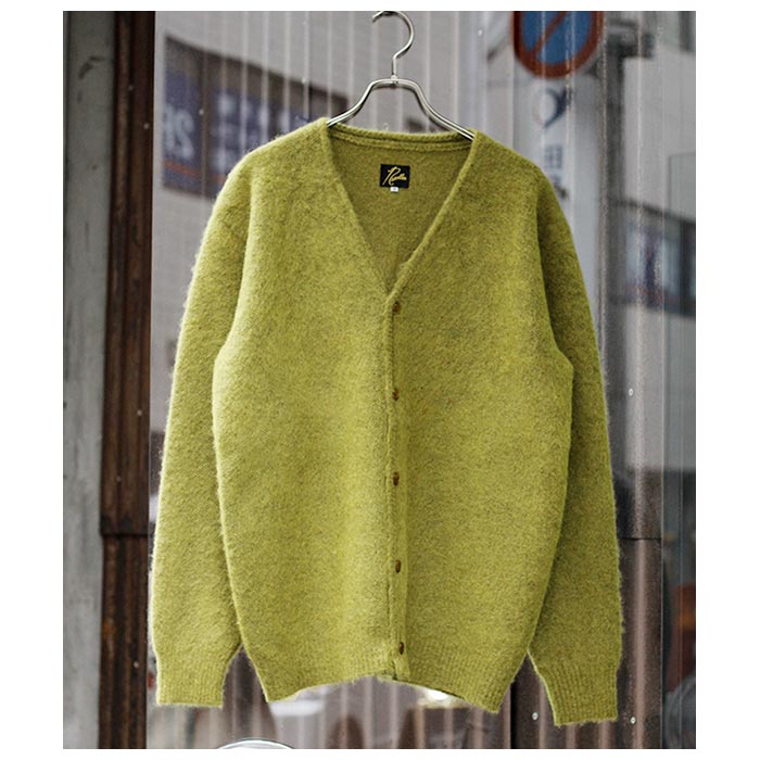 NEEDLES × LOFTMAN チェック柄モヘアカーディガン XSサイズ モヘア混