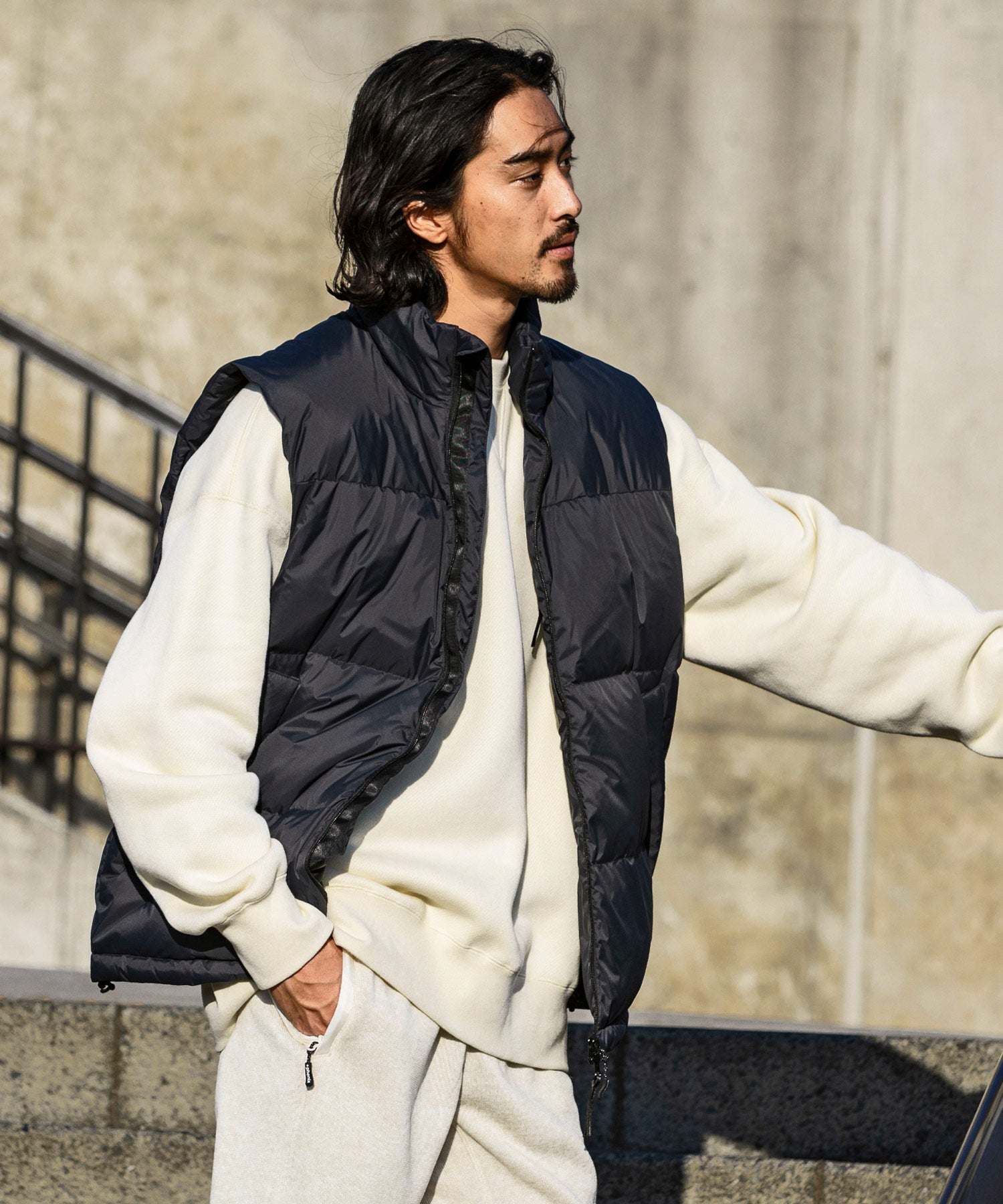 MENS】QUILTING DOWN VEST キルティング ダウンベスト / WINDSTOPPER(R
