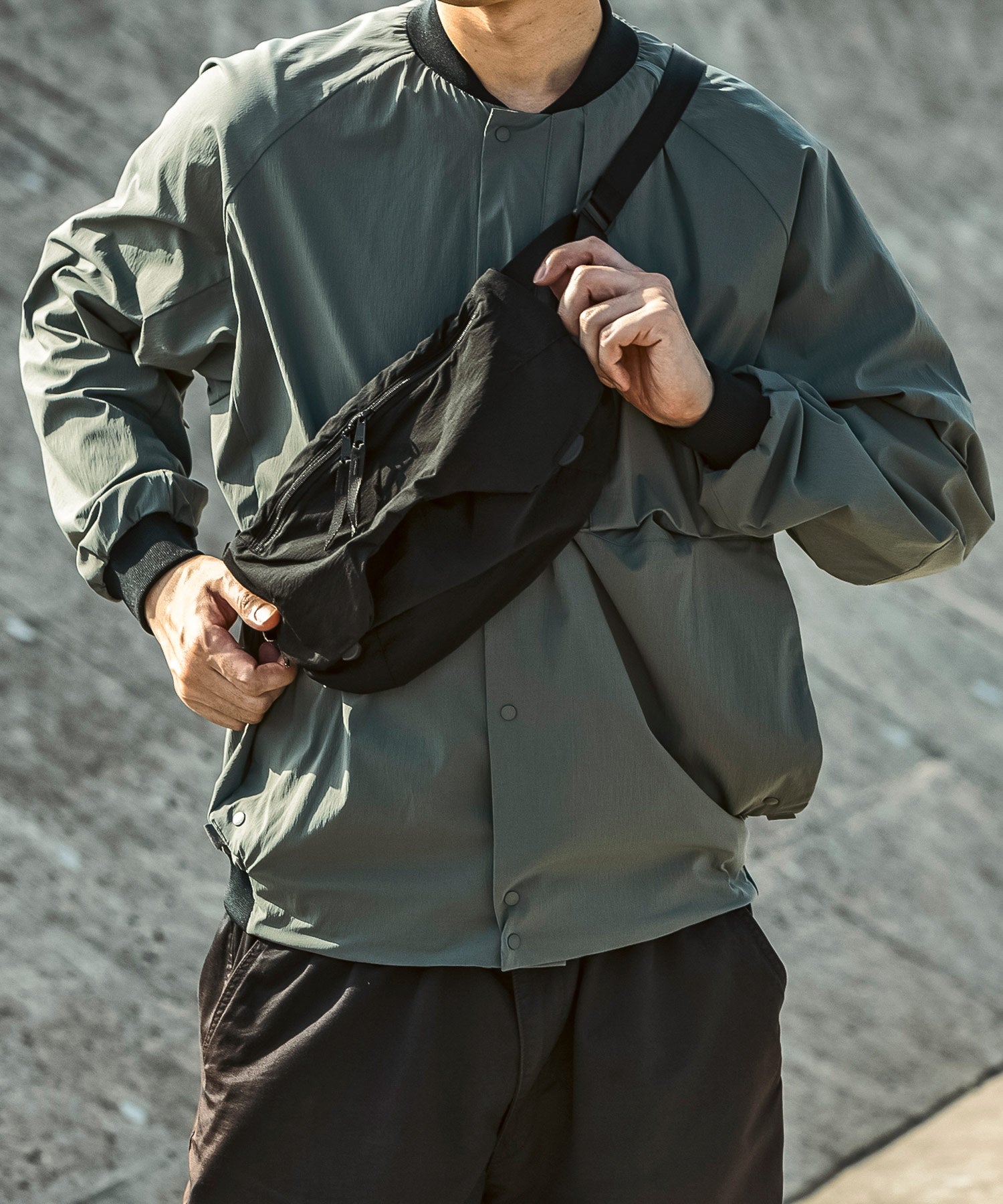 MENS】ザックウエストポーチ ZAK WAIST POACH / Karu-Stretch Taffeta