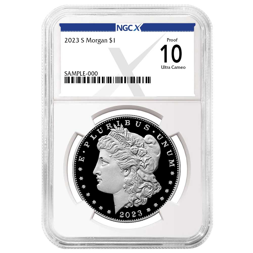 2023-S Proof $1 Morgan Silver Dollar NGCX PF10UC X Label
