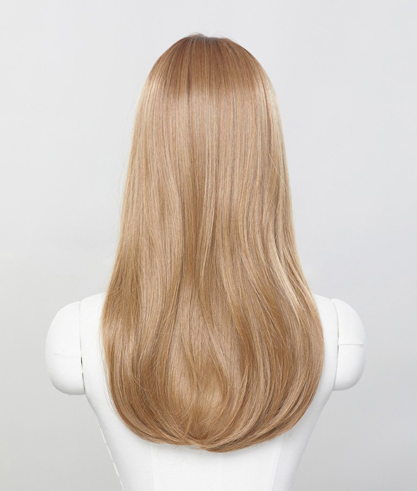 手植えフルウィッグ) アリス ストレート 19インチ - ゴールドブラウン