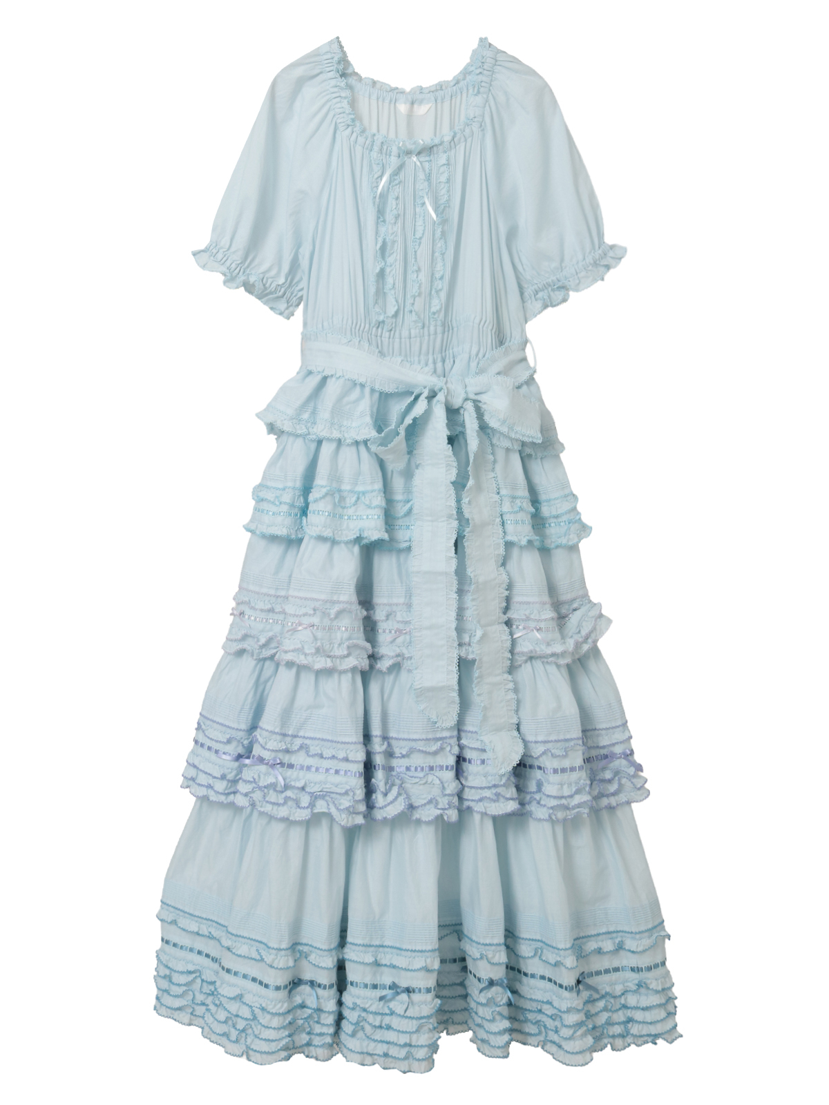 配色フリル使いワンピース｜ピンクハウスオフィシャルオンラインストア