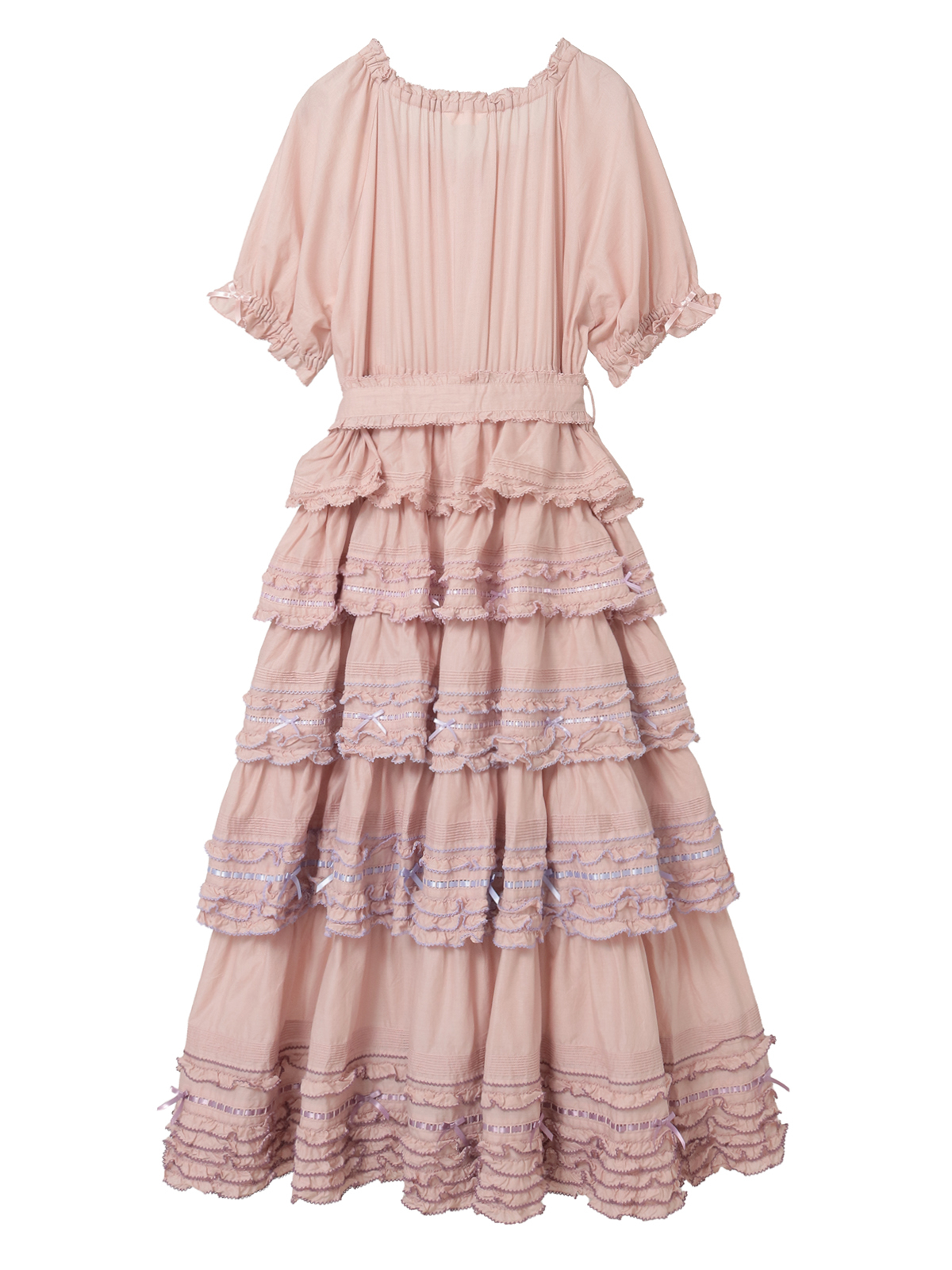 配色フリル使いワンピース｜ピンクハウスオフィシャルオンラインストア