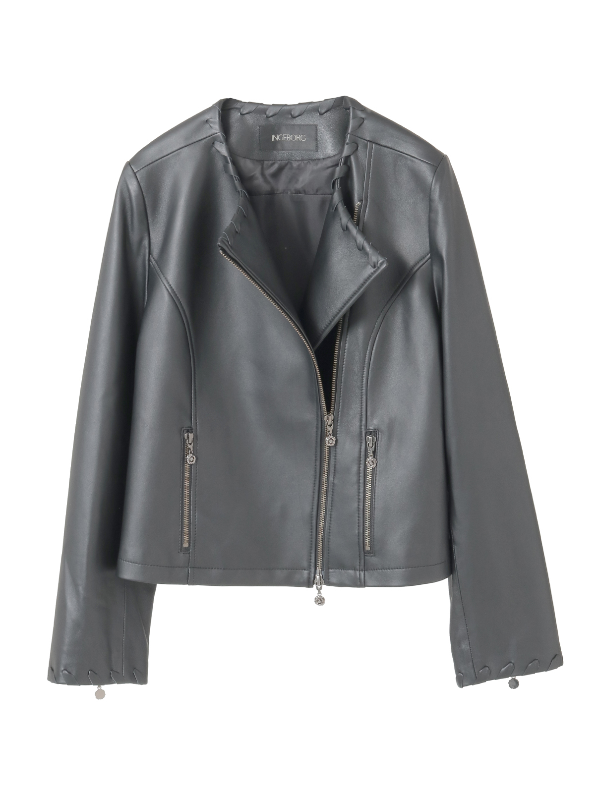 ラムレザーノーカラージャケット｜ピンクハウスオフィシャルオンライン