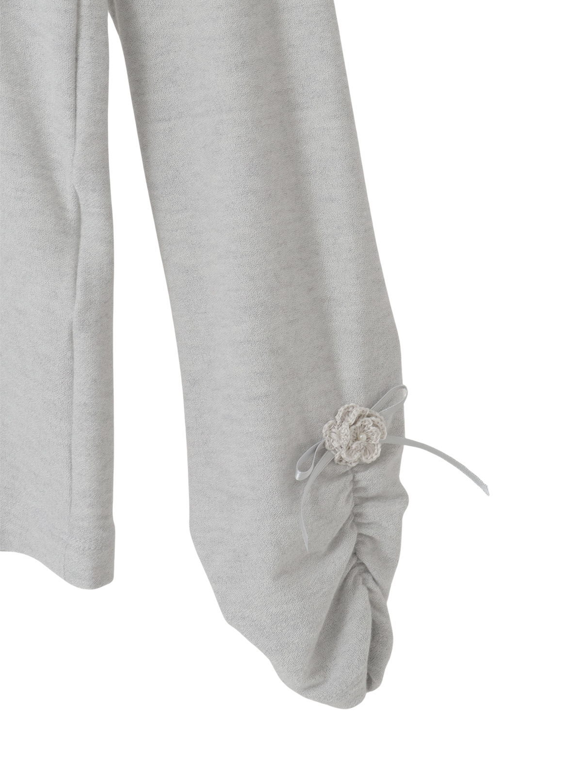 フラワーモチーフ付きタートルネックカットソー｜ピンクハウス