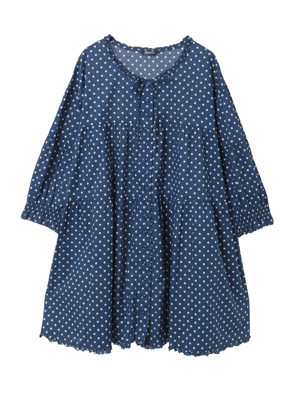 水玉プリントチュニックブラウス｜ピンクハウスオフィシャルオンライン