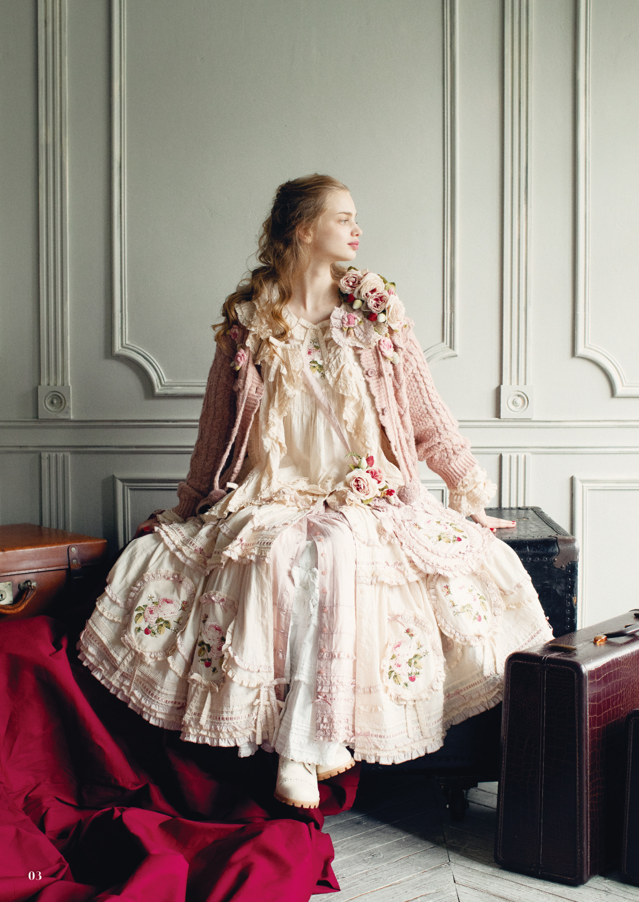 ピンクハウス ピンクハウス ワンピース レディース アイボリー フリル