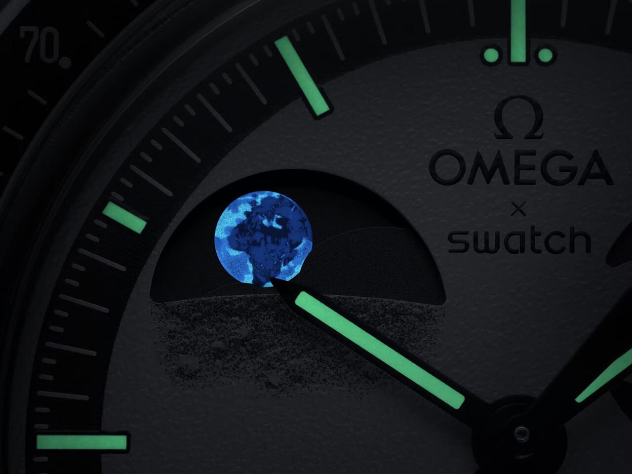 2024年新作】世界初のアースフェイズ表示搭載！オメガ×スウォッチ