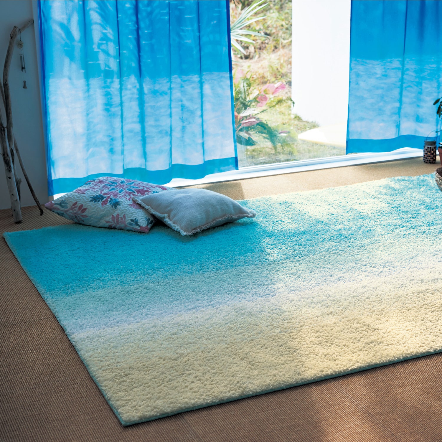 グラデーションデザインの洗えるラグ［日本製］（ラグ）｜通販の