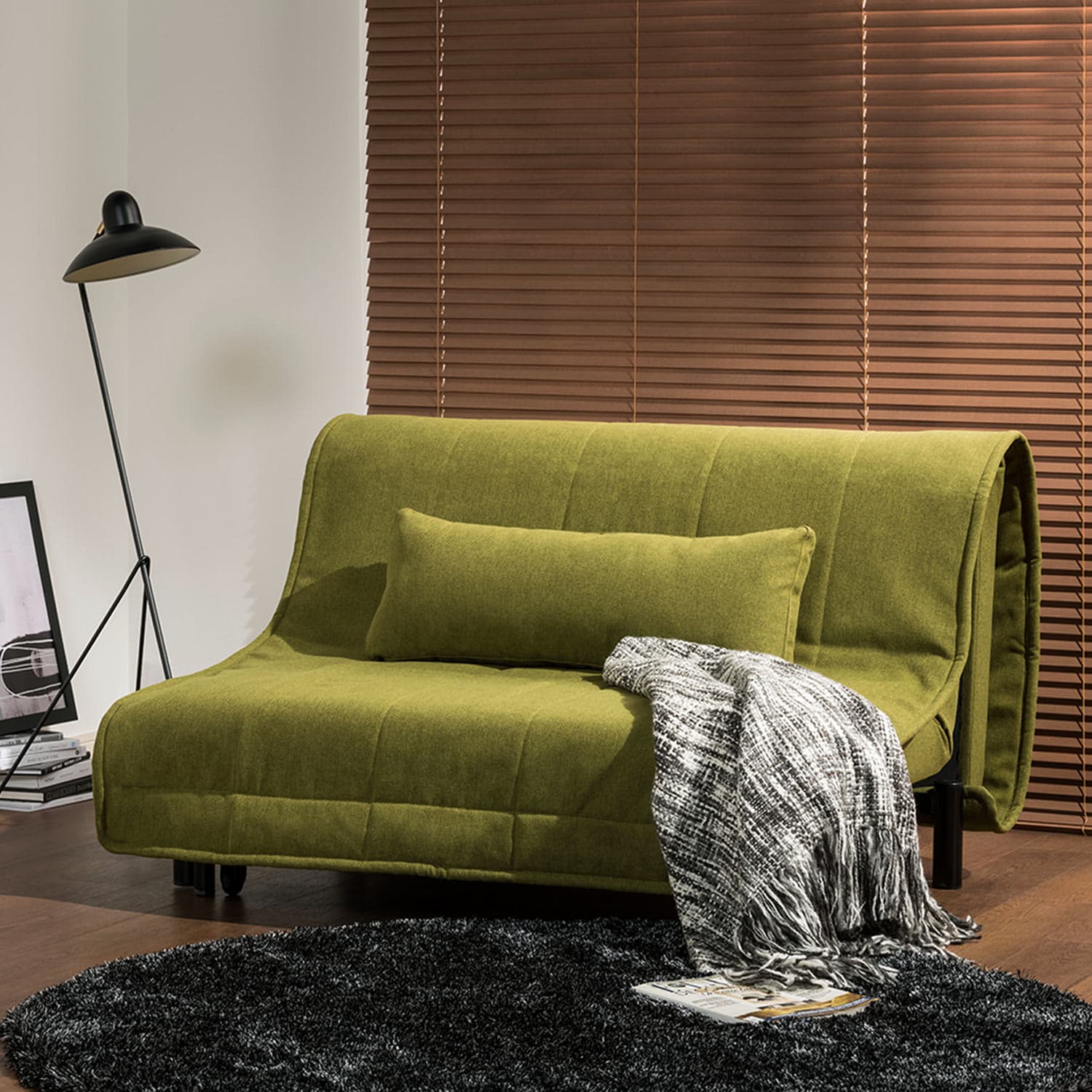 カバーが洗えるモダンソファーベッド「ワーモ2」(フランスベッド