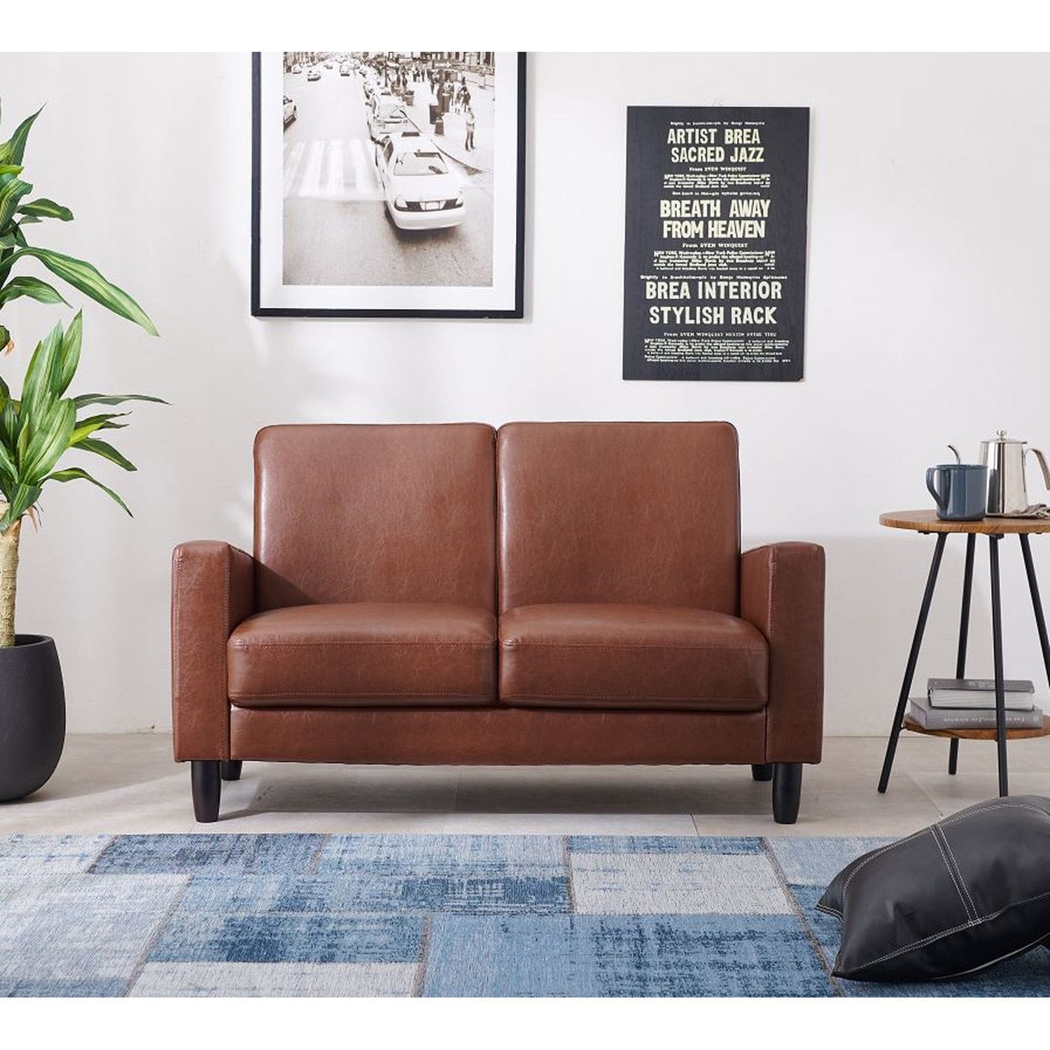 まりんさん専用】ベルメゾン 2人掛けソファ 北欧 グレー×木 まりんさん