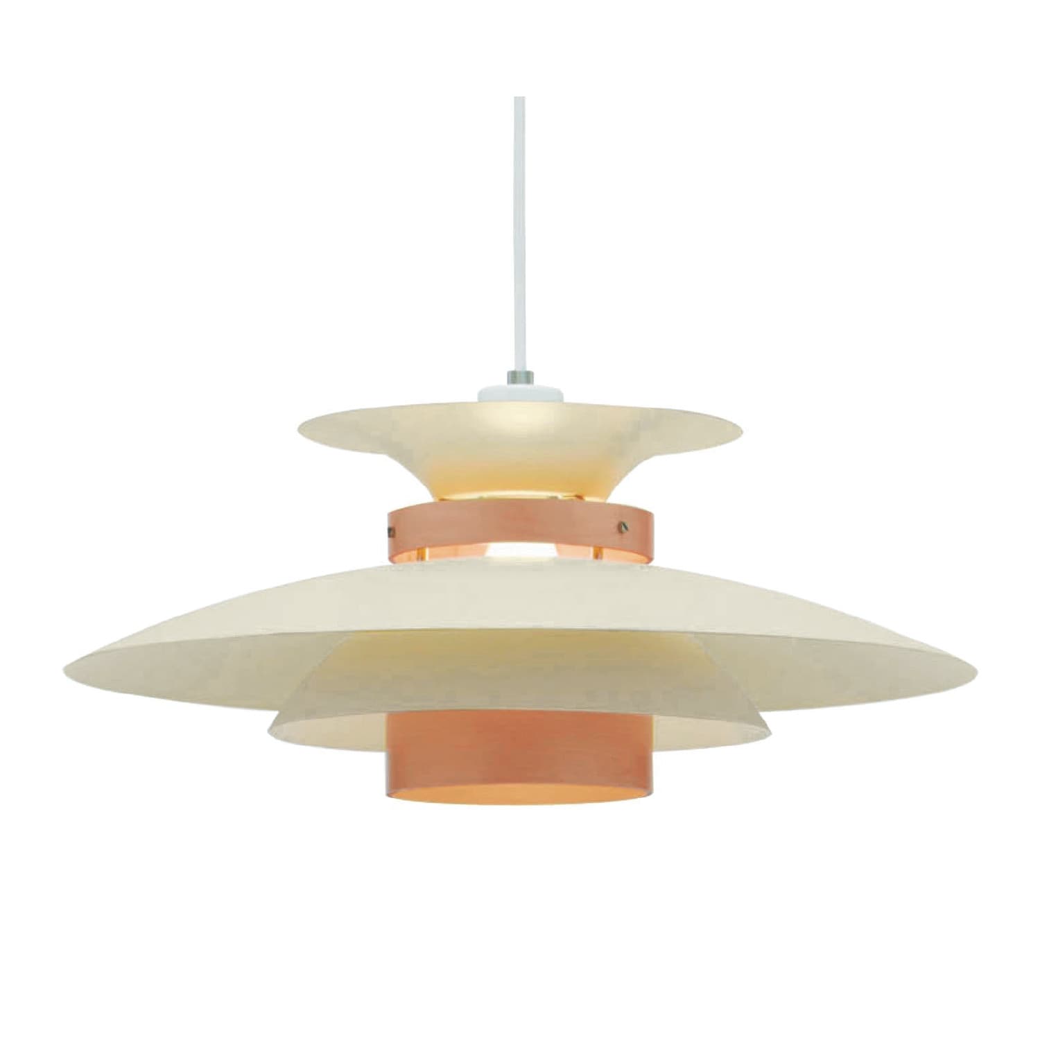 隙間から光が漏れる北欧モダンなペンダントライト「Mercero