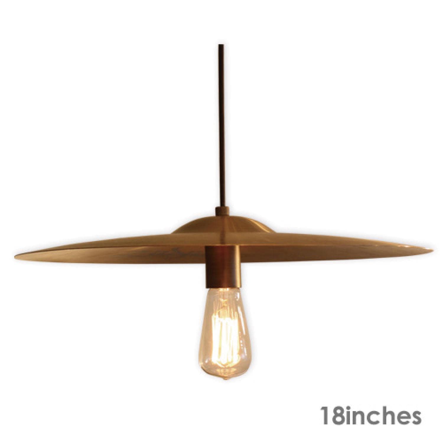 シンバルを再利用したシーリングライト（ペンダントライト）「シンバル