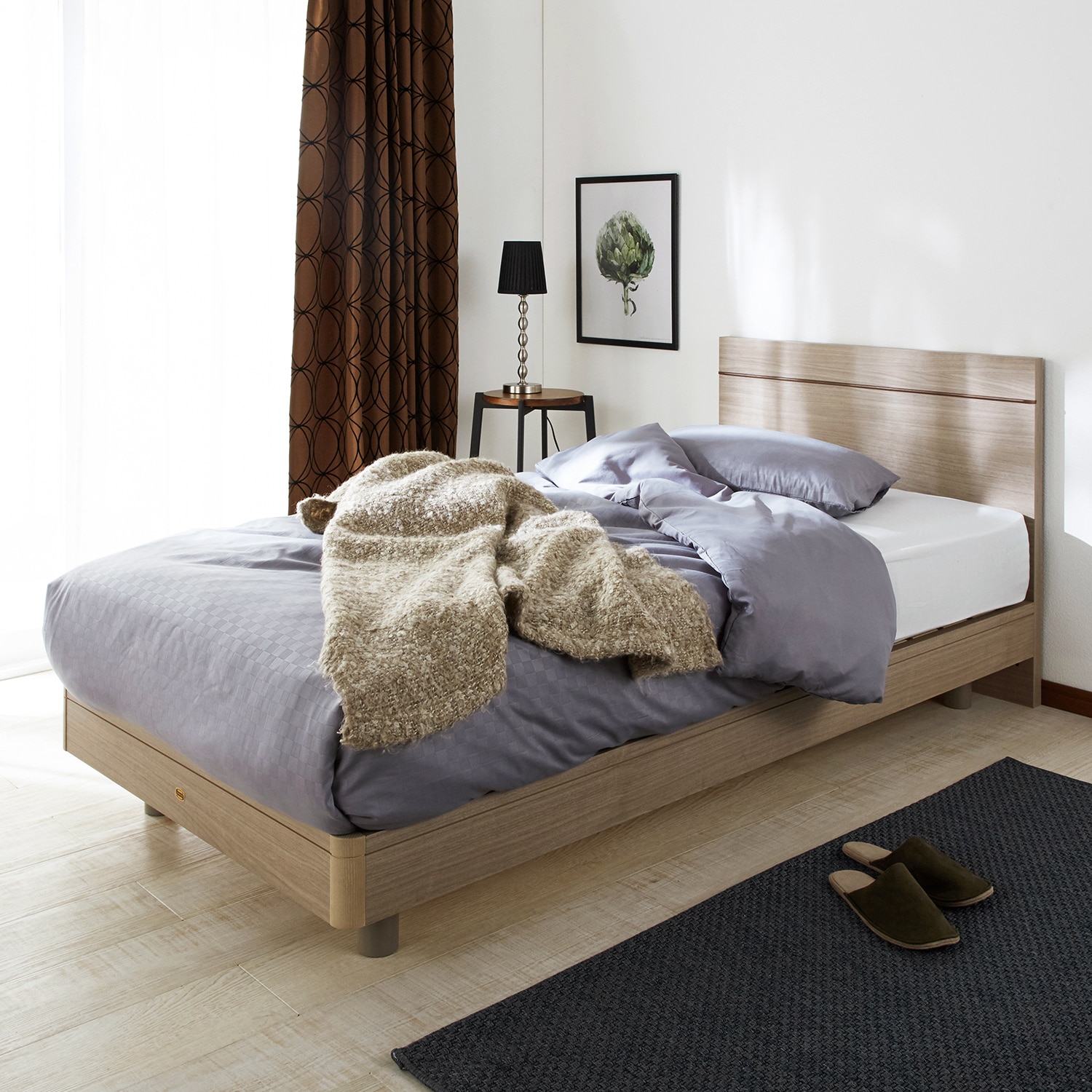 シンプルベッド（フラット2） ＜シングル／セミダブル／ダブル