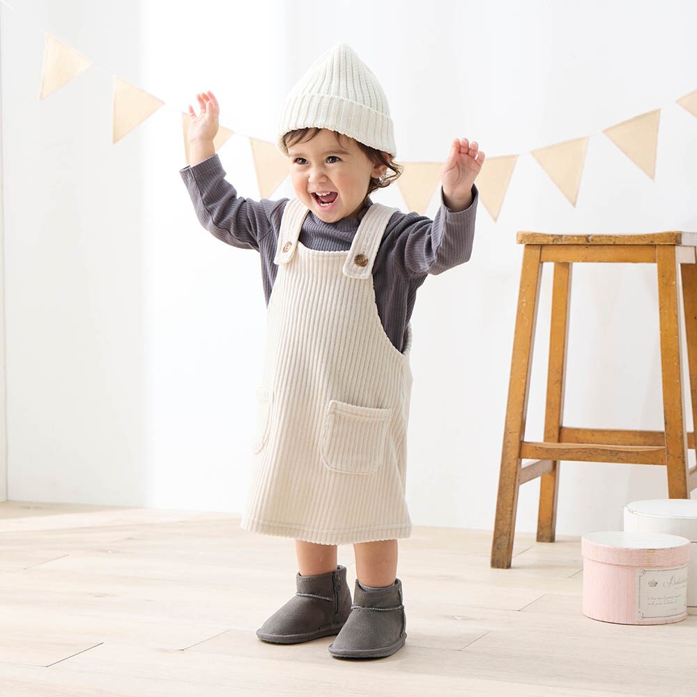 ニットコーデュロイジャンパースカート（ベビー服 スカート/スカッツ
