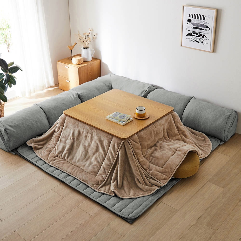 カバーが洗える撥水コーナーローソファーセット 【SNSで話題