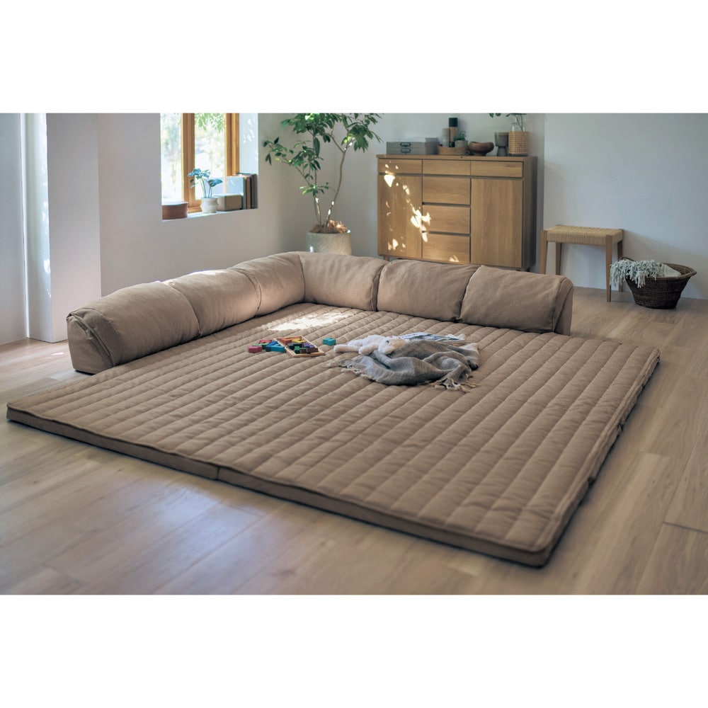 カバーが洗える撥水コーナーローソファーセット 【SNSで話題