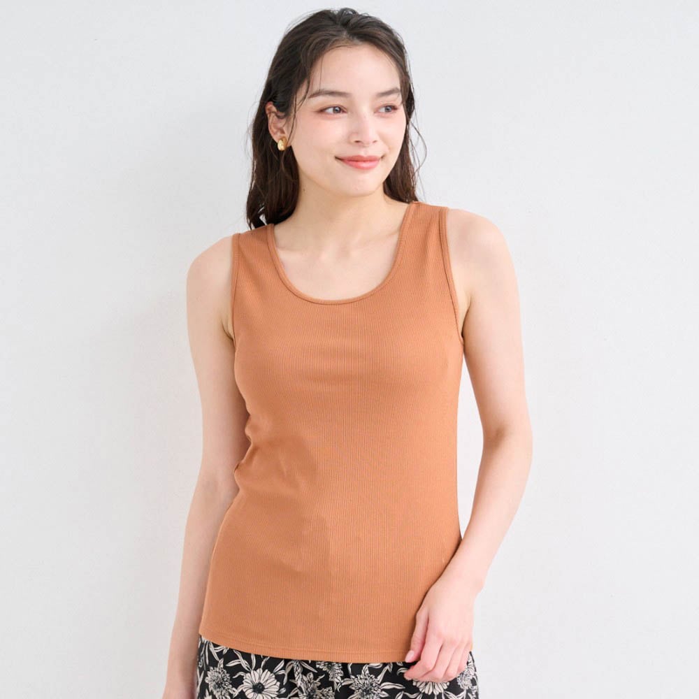 冷やしさらっとコットン・2wayタンクトップリブ(サラリスト/Salalist