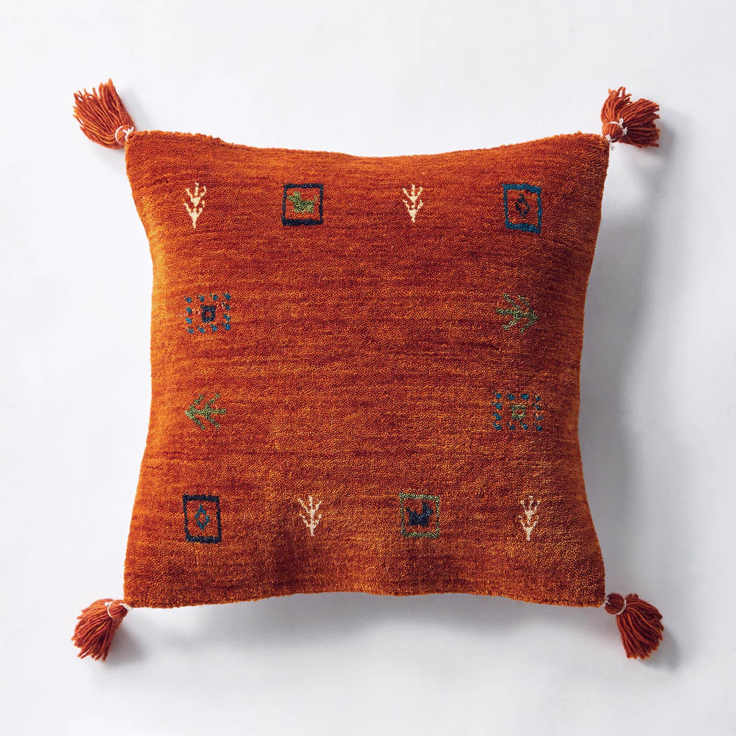 手織りギャッベのクッションカバー（クッションカバー/座布団カバー