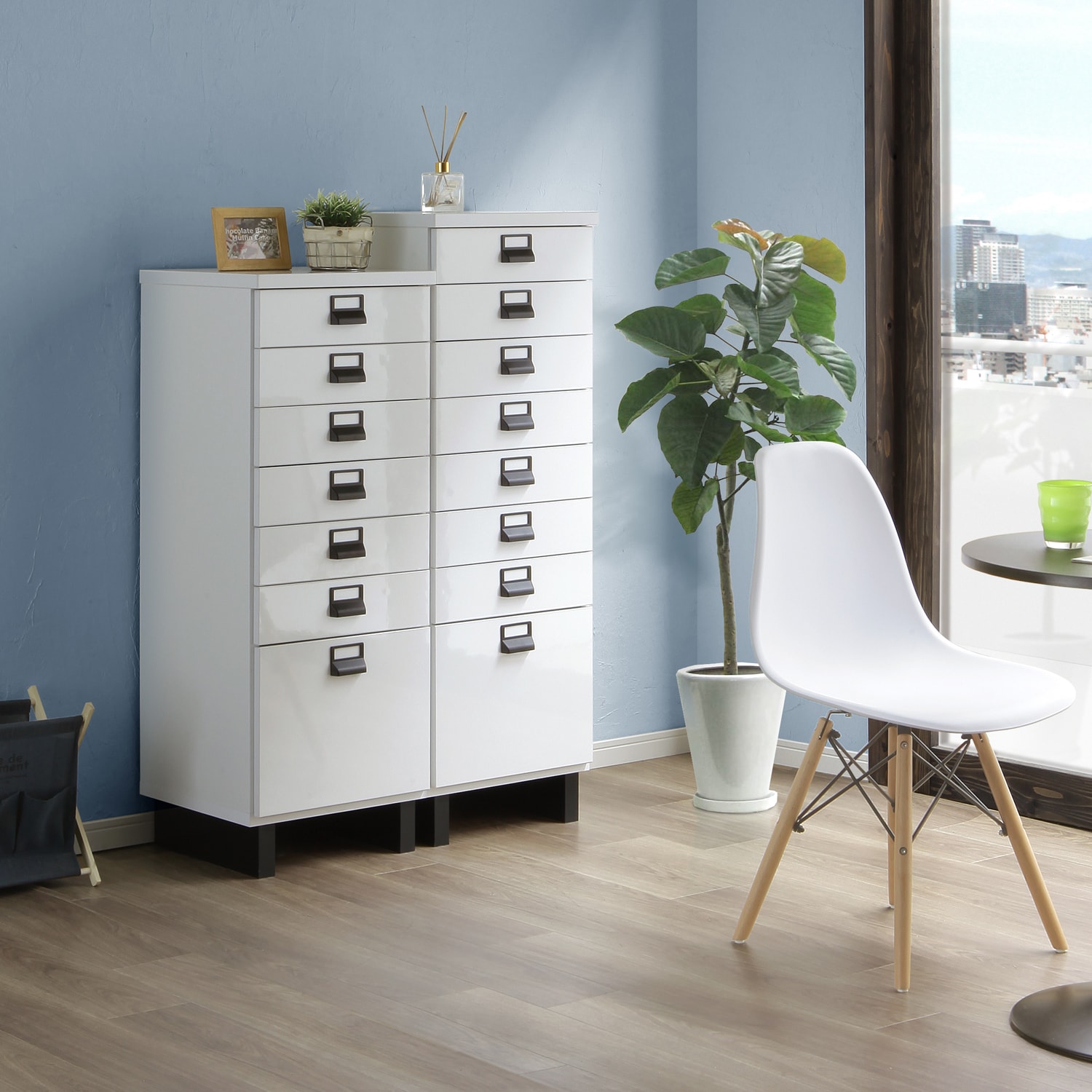 3色から選べる多段チェスト［日本製］（キャビネット/リビングボード