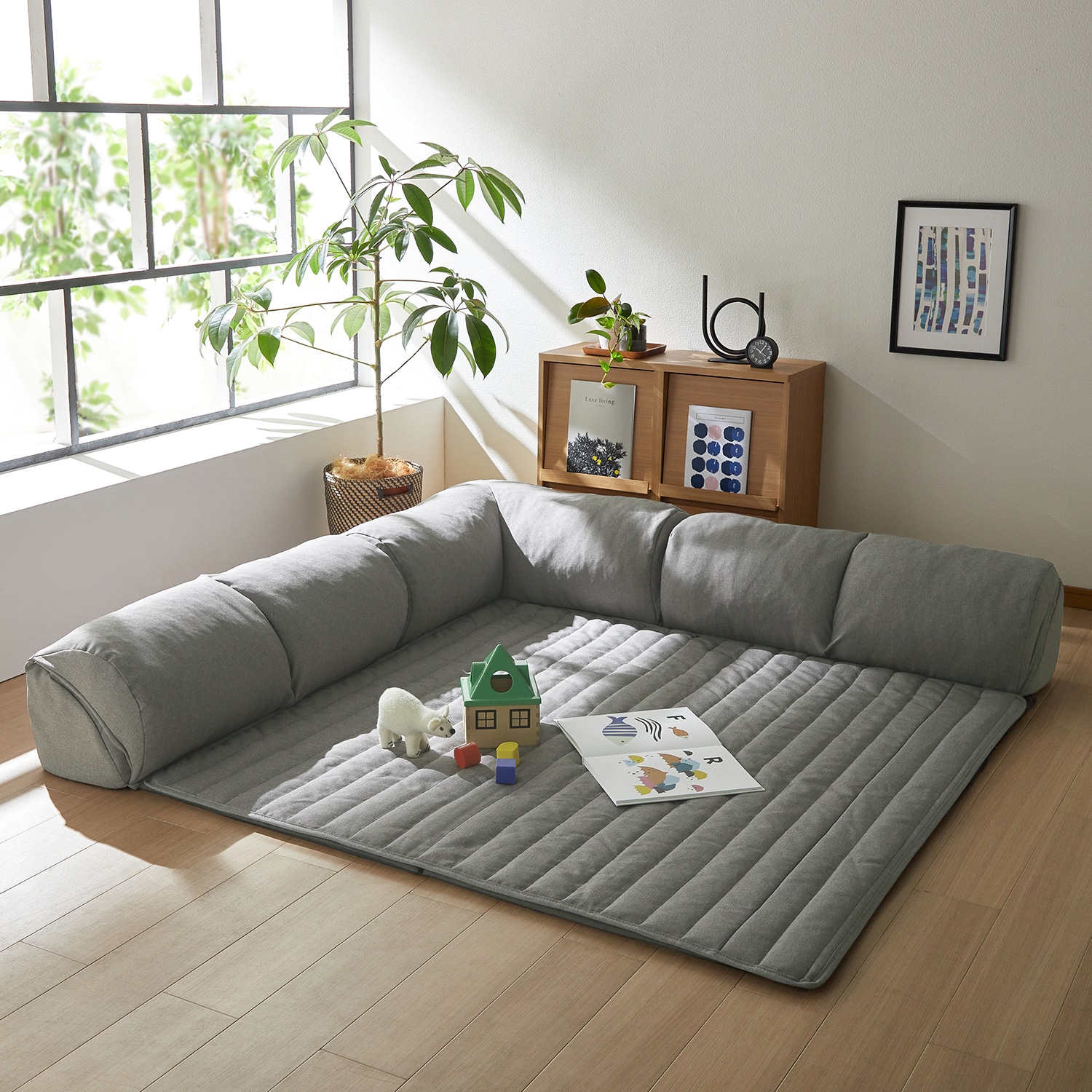 専用別売パーツ】 カバーが洗えるコーナーローソファーセット専用替え