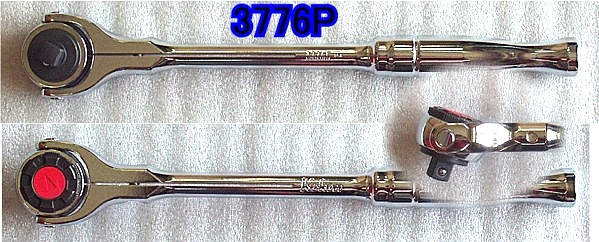 3776P スイベルヘッドラチェット(ポリッシュ) ＜ ハッピーツール