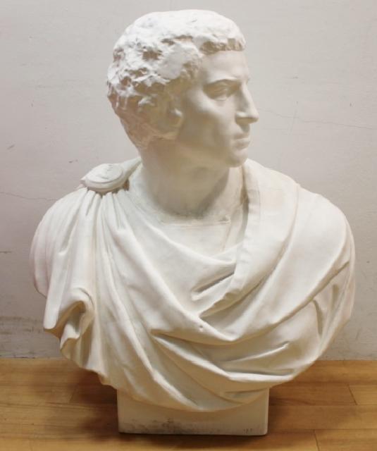 美品 石膏像 ブルータス 胸像 高さ82cm デッサン 美術 芸術 インテリア