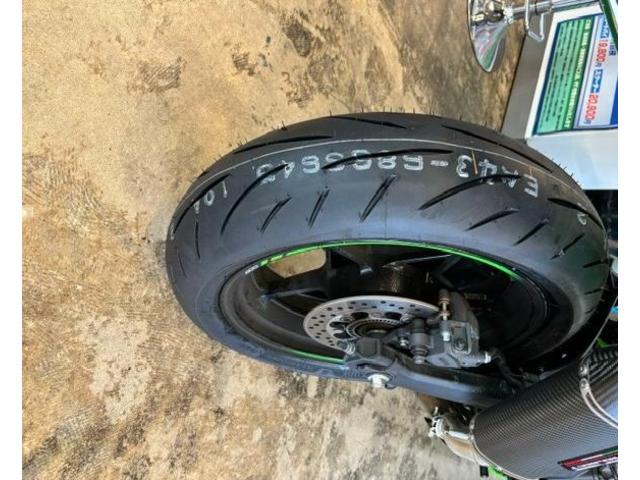 ZX4RR タイヤ交換（ライコランド 熊本インター店の作業実績 2024/10/23