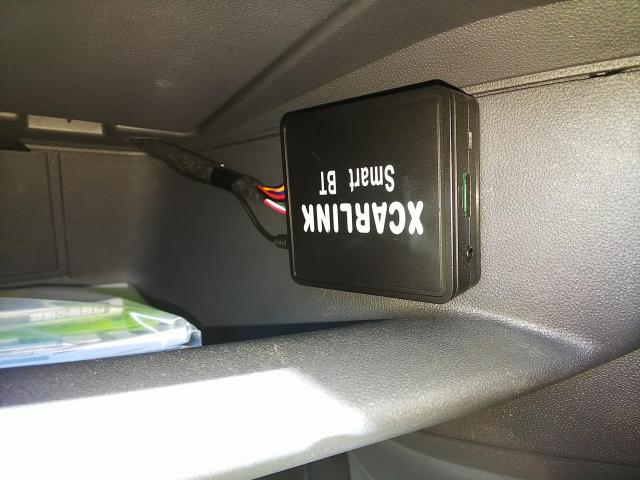 フィアット500 オンダッシュナビ XCARLINK製 Bluetooth機器取付