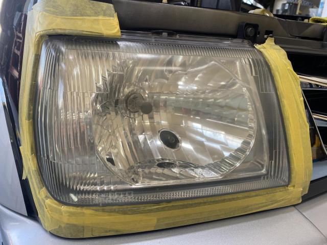 三菱 パジェロミニ H58A KeePer ヘッドライトクリーン＆プロテクト施工