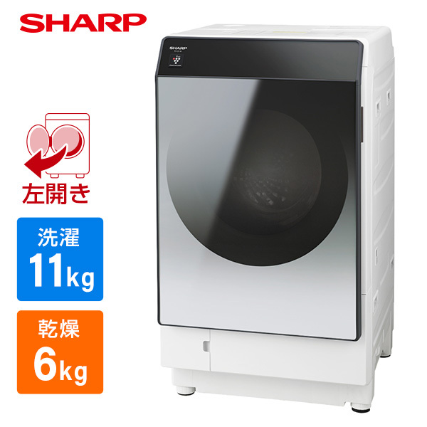 SHARP ES-G11B-SL シルバー系 [ドラム式洗濯乾燥機(洗濯11.0kg / 乾燥