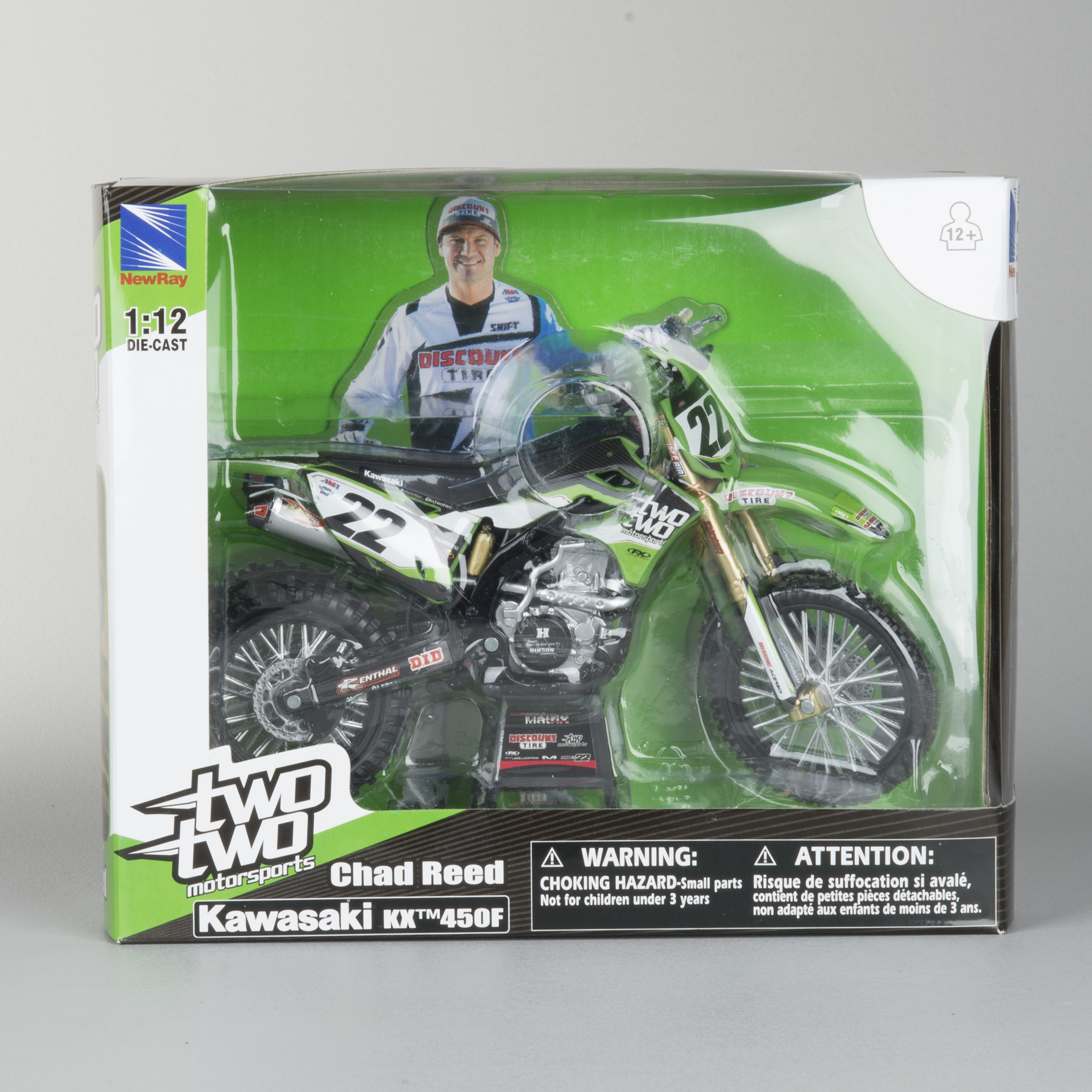 NewRay 1:12 Kawasaki/TwoTwo Motorsports Chad Reed #22 Toy | 24mx