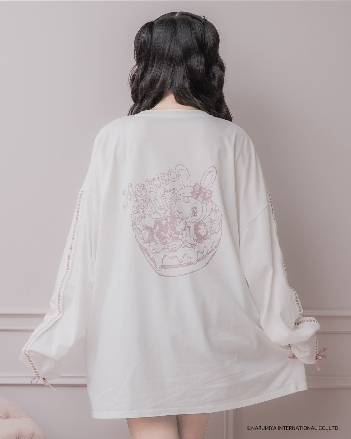 pium×Mezzo Piano ベリエちゃんハートケーキロングTシャツ